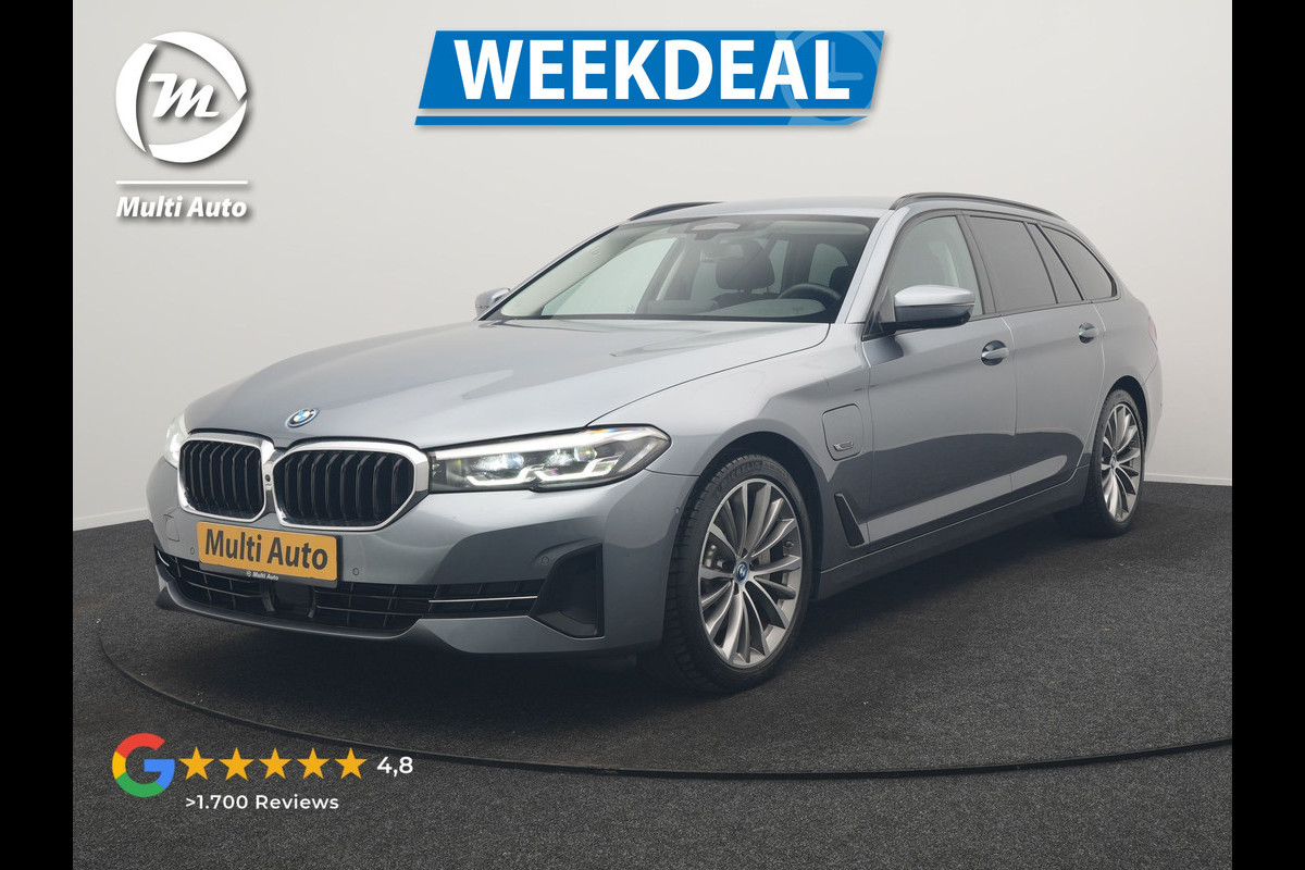 BMW 5 Serie Touring 530e Business Edition Plus PHEV 293pk Dealer O.H. | Trekhaak Af Fabriek | Adaptive Cruise | 360 Camera | Lederen Comfortzetels Verwarmd | Blis | Apple Carplay | Hifi Audio | 19"L.M | Plug In Hybrid |