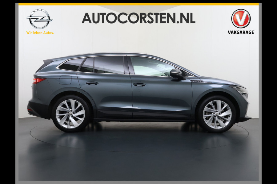Škoda ENYAQ iV 80 SOH 90% Warmtepomp Adap.Cruise Camera Stuur+Stoelverwarming Blind Spot 3-Zone Ecc Navi Apple Carplay Android Auto Matrix Led  Assistentie Pakket Comfort-pakket Lane Assist P-Assist Lmv 20" Privacy Glas Pdc Isofix Origineel Nederlandse Auto Dealeronderhouden
