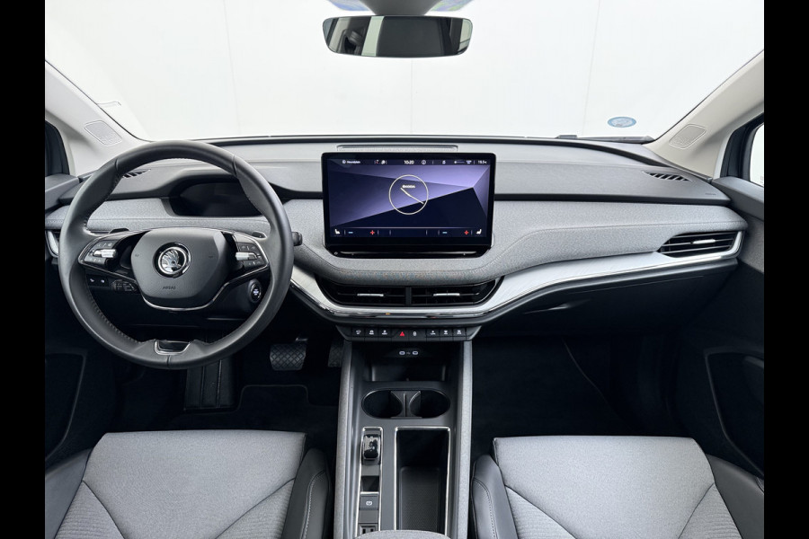 Škoda ENYAQ iV 80 SOH 90% Warmtepomp Adap.Cruise Camera Stuur+Stoelverwarming Blind Spot 3-Zone Ecc Navi Apple Carplay Android Auto Matrix Led  Assistentie Pakket Comfort-pakket Lane Assist P-Assist Lmv 20" Privacy Glas Pdc Isofix Origineel Nederlandse Auto Dealeronderhouden