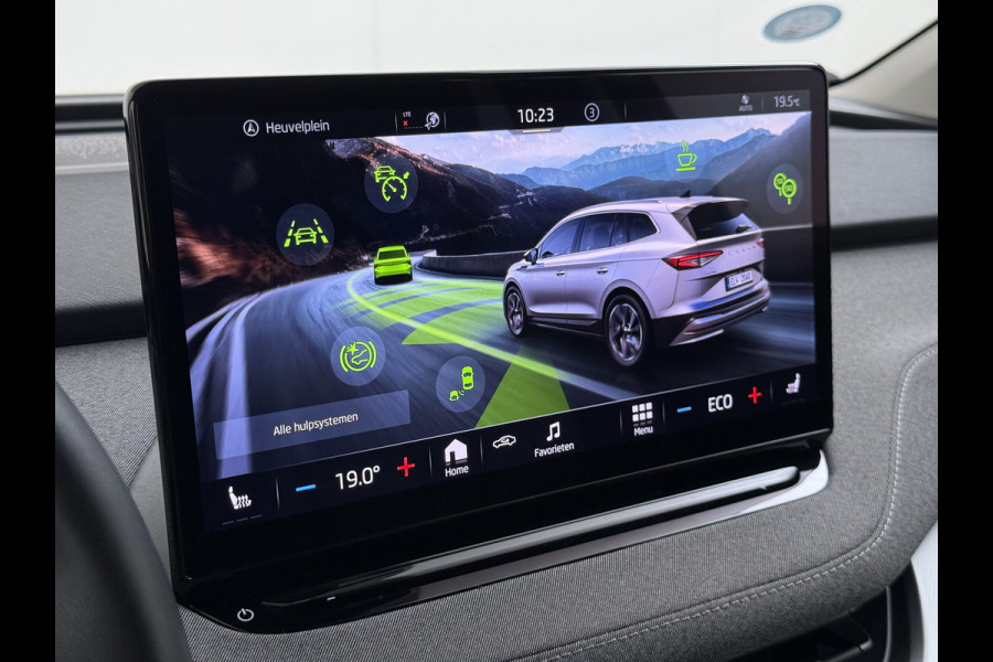 Škoda ENYAQ iV 80 SOH 90% Warmtepomp Adap.Cruise Camera Stuur+Stoelverwarming Blind Spot 3-Zone Ecc Navi Apple Carplay Android Auto Matrix Led  Assistentie Pakket Comfort-pakket Lane Assist P-Assist Lmv 20" Privacy Glas Pdc Isofix Origineel Nederlandse Auto Dealeronderhouden