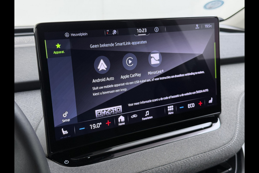 Škoda ENYAQ iV 80 SOH 90% Warmtepomp Adap.Cruise Camera Stuur+Stoelverwarming Blind Spot 3-Zone Ecc Navi Apple Carplay Android Auto Matrix Led  Assistentie Pakket Comfort-pakket Lane Assist P-Assist Lmv 20" Privacy Glas Pdc Isofix Origineel Nederlandse Auto Dealeronderhouden