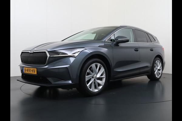 Škoda ENYAQ iV 80 SOH 90% Warmtepomp Adap.Cruise Camera Stuur+Stoelverwarming Blind Spot 3-Zone Ecc Navi Apple Carplay Android Auto Matrix Led  Assistentie Pakket Comfort-pakket Lane Assist P-Assist Lmv 20" Privacy Glas Pdc Isofix Origineel Nederlandse Auto Dealeronderhouden