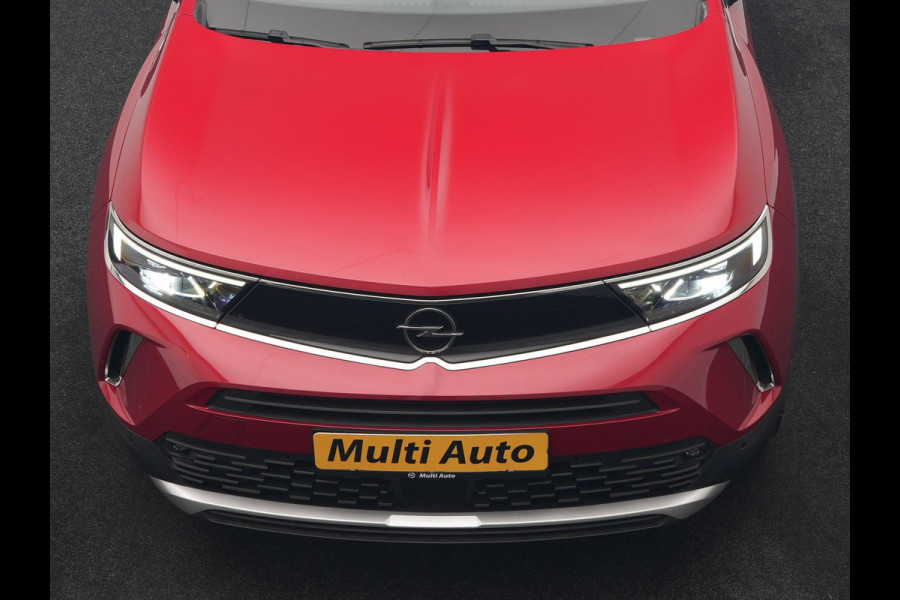 Opel Mokka-e Ultimate 50-kWh 7.4kw bl. 136pk | Trekhaak Afn. | Adaptive Cruise | 360 Camera | Sportstoelen Verwarmd | Stuur Verwarmd | Apple Carplay | Blis | Keyless | Navigatie | DAB |
