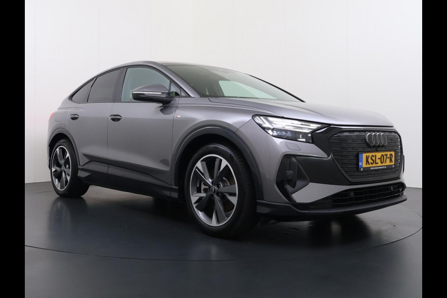 Audi Q4 Sportback e-tron 45 S Edition 82 kWh VAN: 44.900,- VOOR: 40.877,- UW HERFSTVOORDEEL: 4.023,- SOH 96% | S-Exterieur | ADAPT. CRUISE CONTROL | STOELVERWARMING | ELEK. ACHTERKLEP | ACHTERUIRIJCAMERA | RIJKLAAR + 12 MND BOVAG GARANTIE | RESTERENDE ACCU GARANTIE TOT EN MET 2032 OF 160k KM |