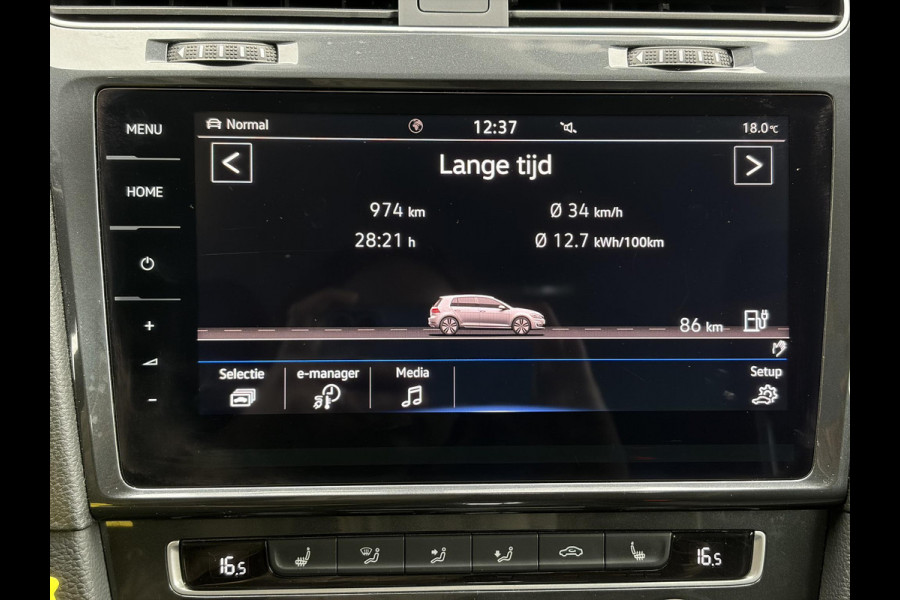 Volkswagen e-Golf e-Golf SOH 88.21% l 2e Eigenaar l Carplay l Navi l Stoelverw l Clima l Cruise l Lmv l Pdc V+A l N.A.P l Nieuwe Apk bij Aflevering