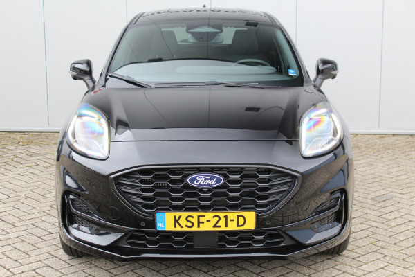 Ford Puma 1.0-125pk EcoBoost Mild-Hybrid ST-Line X. Fabrieksgarantie t/m 03-12-2029 ! Slechts 3.000km ! Autm. airco, cruise control, navigatie, telefoonvoorb., stoel-, stuur- en voorraamverwarming, bestuurdersassistent pakket etc.
