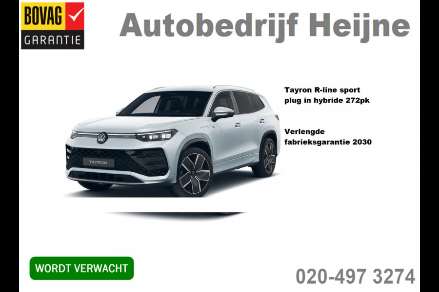 Volkswagen Tayron 1.5 eHybrid 272PK DSG R-LINE SPORT HARMAN-KARDON/360° CAMERA/TREKHAAK