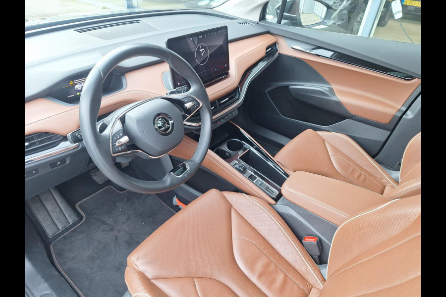 Škoda ENYAQ iV 80 | SOH: 88,4% | Panorama | Havana Leder | Trekhaak | Blindspot | Memory Seat |