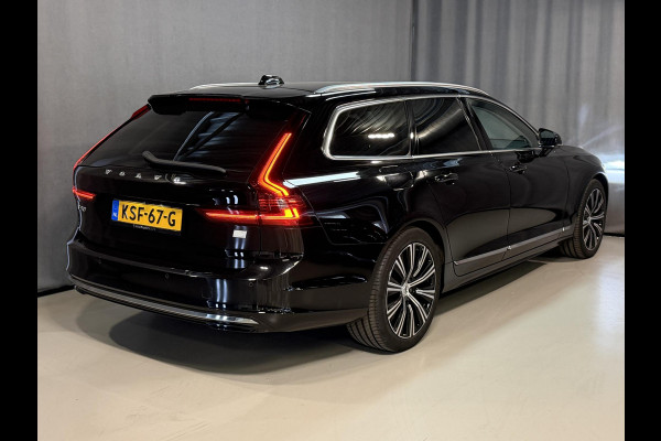 Volvo V90 2.0 T6 PHEV AWD Plus Bright 19"/Leder + memory l + r/Stoel + stuurverwarming/Adaptieve cruise/Harman Kardon/Dodehoek/Elektrische klep/Keyless