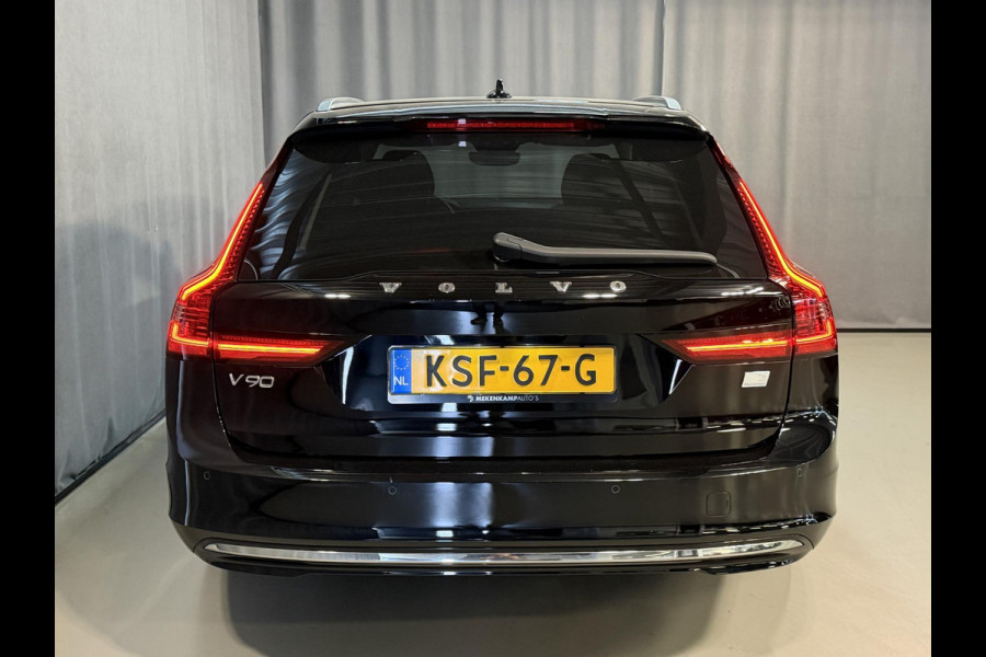 Volvo V90 2.0 T6 PHEV AWD Plus Bright 19"/Leder + memory l + r/Stoel + stuurverwarming/Adaptieve cruise/Harman Kardon/Dodehoek/Elektrische klep/Keyless