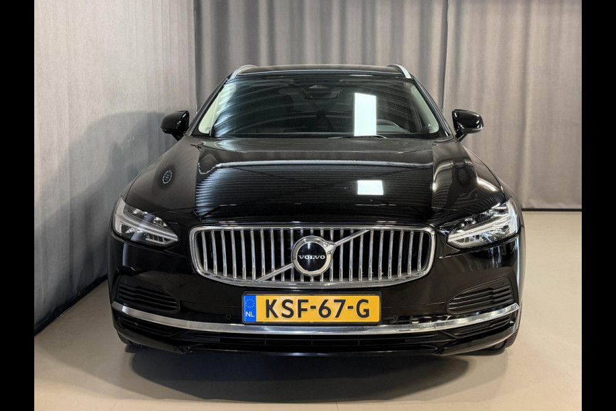 Volvo V90 2.0 T6 PHEV AWD Plus Bright 19"/Leder + memory l + r/Stoel + stuurverwarming/Adaptieve cruise/Harman Kardon/Dodehoek/Elektrische klep/Keyless