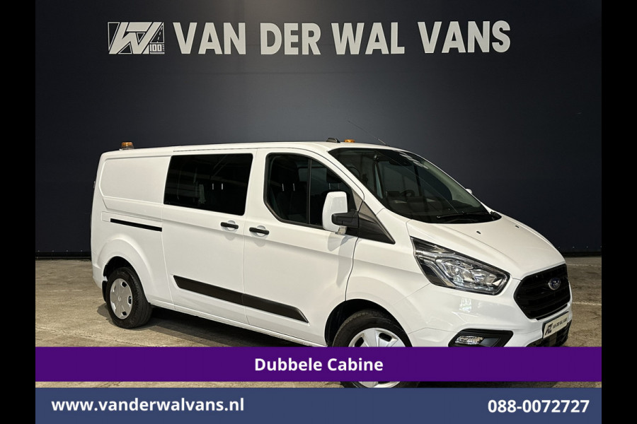 Ford Transit Custom 2.0 TDCI 130pk L2H1 Dubbele Cabine Euro6 Airco | 5-Zits | Camera | LED | Tachograaf Cruisecontrol, Trekhaak, Stoelverwarming, Verwarmde voorruit, Parkeersensoren