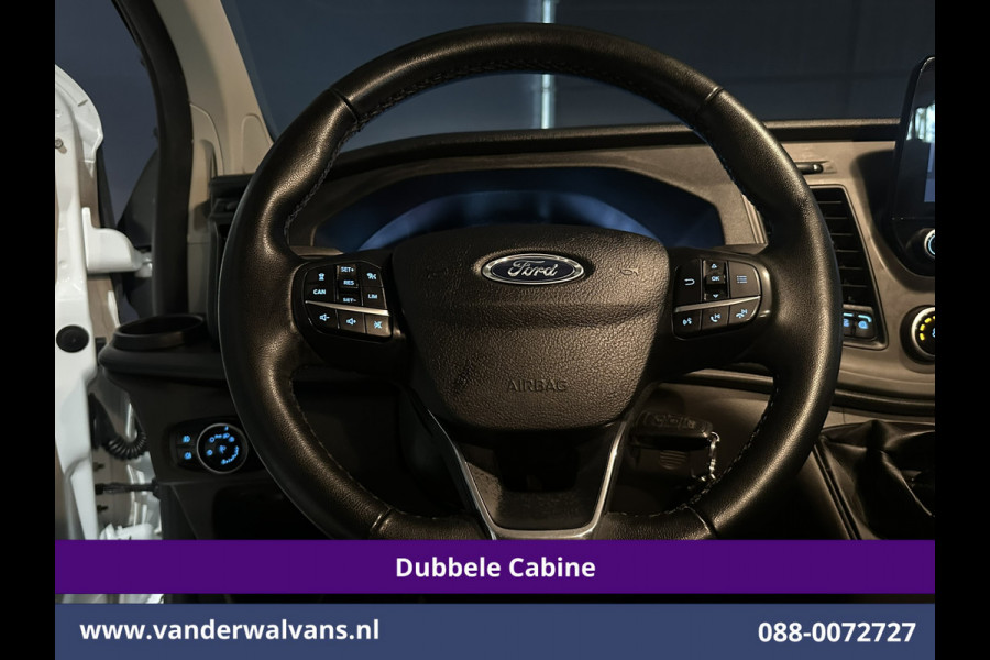 Ford Transit Custom 2.0 TDCI 130pk L2H1 Dubbele Cabine Euro6 Airco | 5-Zits | Camera | LED | Tachograaf Cruisecontrol, Trekhaak, Stoelverwarming, Verwarmde voorruit, Parkeersensoren