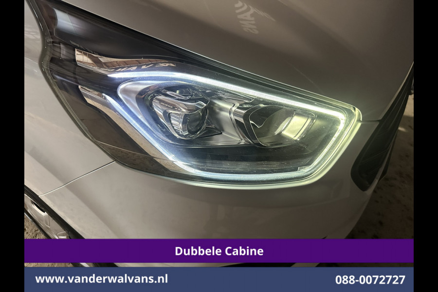 Ford Transit Custom 2.0 TDCI 130pk L2H1 Dubbele Cabine Euro6 Airco | 5-Zits | Camera | LED | Tachograaf Cruisecontrol, Trekhaak, Stoelverwarming, Verwarmde voorruit, Parkeersensoren