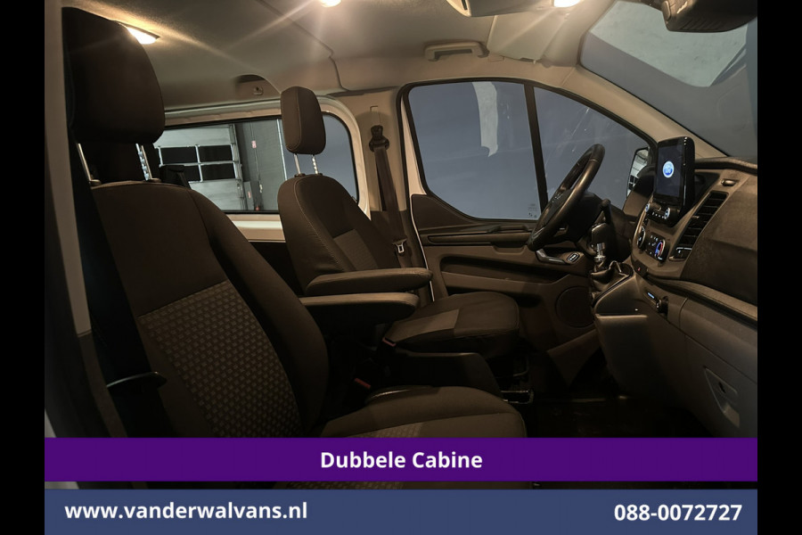 Ford Transit Custom 2.0 TDCI 130pk L2H1 Dubbele Cabine Euro6 Airco | 5-Zits | Camera | LED | Tachograaf Cruisecontrol, Trekhaak, Stoelverwarming, Verwarmde voorruit, Parkeersensoren