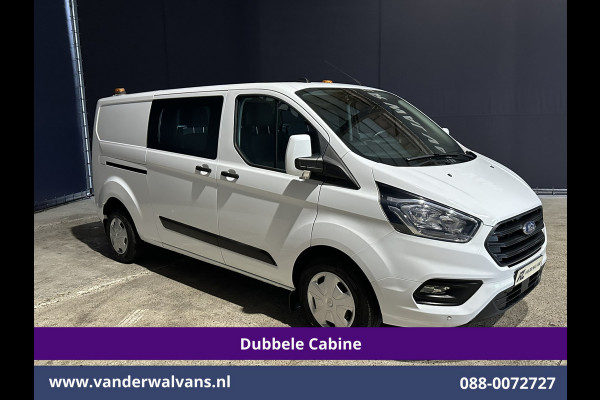 Ford Transit Custom 2.0 TDCI 130pk L2H1 Dubbele Cabine Euro6 Airco | 5-Zits | Camera | LED | Tachograaf Cruisecontrol, Trekhaak, Stoelverwarming, Verwarmde voorruit, Parkeersensoren