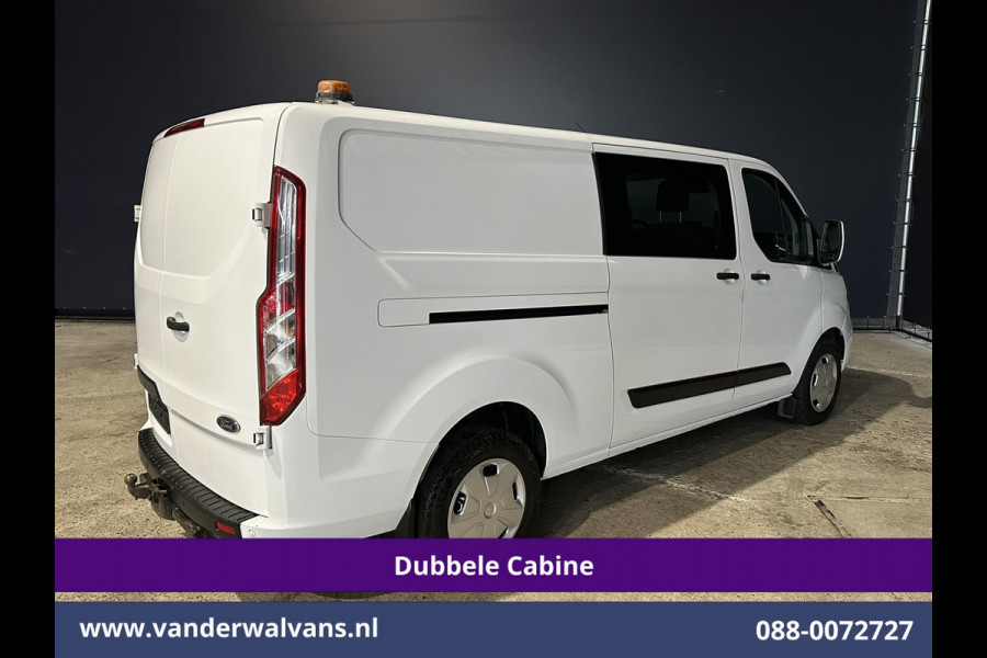 Ford Transit Custom 2.0 TDCI 130pk L2H1 Dubbele Cabine Euro6 Airco | 5-Zits | Camera | LED | Tachograaf Cruisecontrol, Trekhaak, Stoelverwarming, Verwarmde voorruit, Parkeersensoren