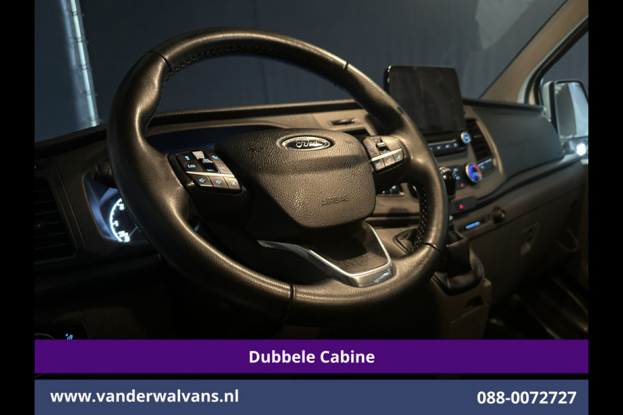 Ford Transit Custom 2.0 TDCI 130pk L2H1 Dubbele Cabine Euro6 Airco | 5-Zits | Camera | LED | Tachograaf Cruisecontrol, Trekhaak, Stoelverwarming, Verwarmde voorruit, Parkeersensoren