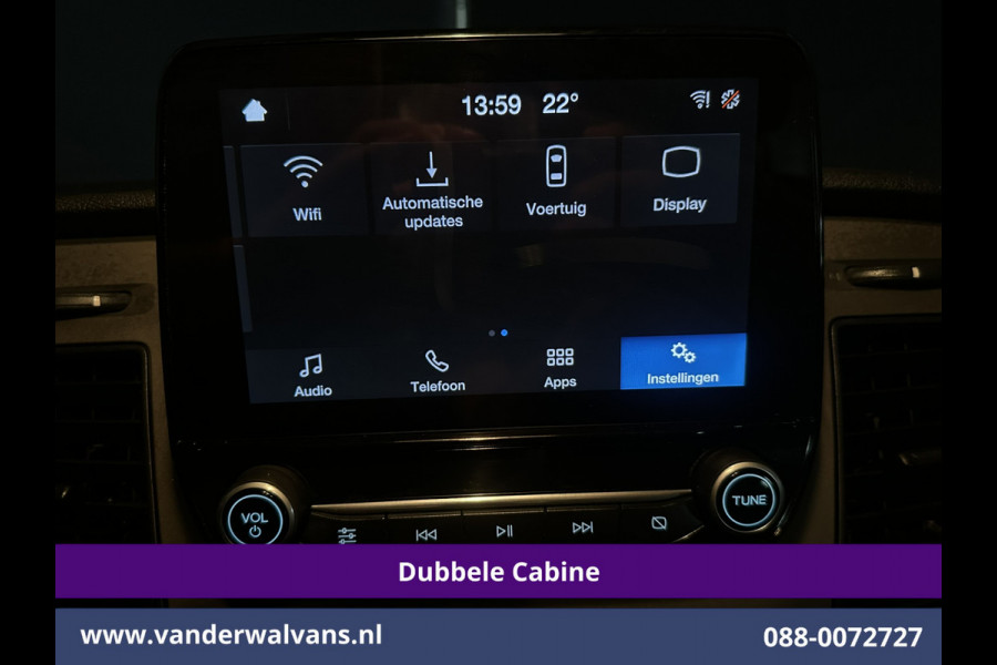 Ford Transit Custom 2.0 TDCI 130pk L2H1 Dubbele Cabine Euro6 Airco | 5-Zits | Camera | LED | Tachograaf Cruisecontrol, Trekhaak, Stoelverwarming, Verwarmde voorruit, Parkeersensoren