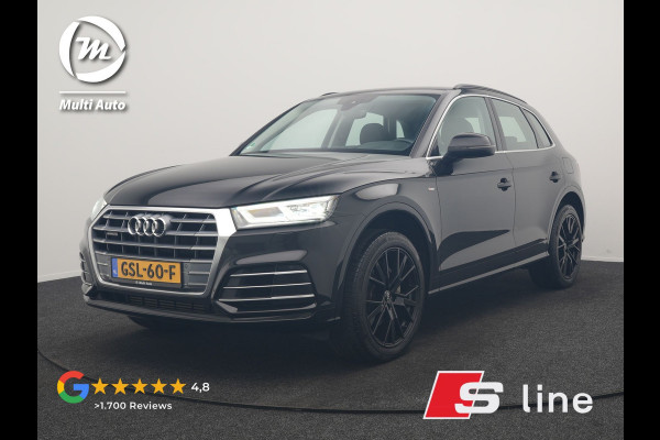 Audi Q5 50 TFSI e Quattro S Line PHEV 300pk | Trekhaak af Fabriek | Head Up | Camera | Voorstoelen Verwarmd | Apple Carplay | Navigatie | Virtual | Plug in Hybrid