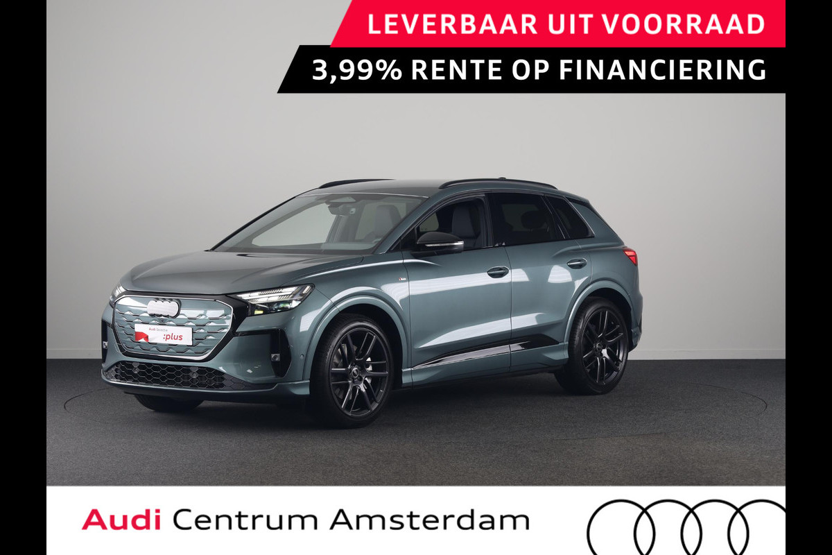 Audi Q4 e-tron S edition 82 kWh 286 pk | MMI navigatie pro | MMI bijrijdersdisplay | Techniekpakket plus | Optiekpakket zwart-glanzend |