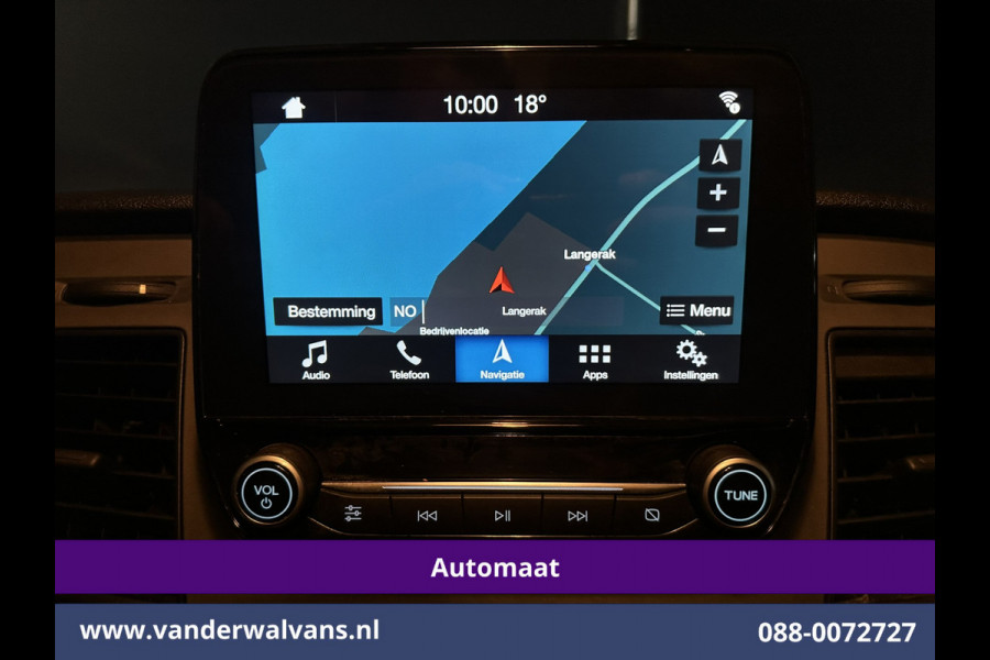Ford Transit Custom 2.0 TDCI 131pk Automaat L1H1 Euro6 Airco | Navigatie | LED | Adapatieve Cruisecontrol Stoelverwarming, Verwarmde voorruit, Parkeersensoren, Bijrijdersbank