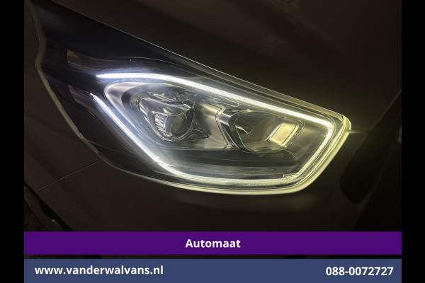 Ford Transit Custom 2.0 TDCI 131pk Automaat L1H1 Euro6 Airco | Navigatie | LED | Adapatieve Cruisecontrol Stoelverwarming, Verwarmde voorruit, Parkeersensoren, Bijrijdersbank