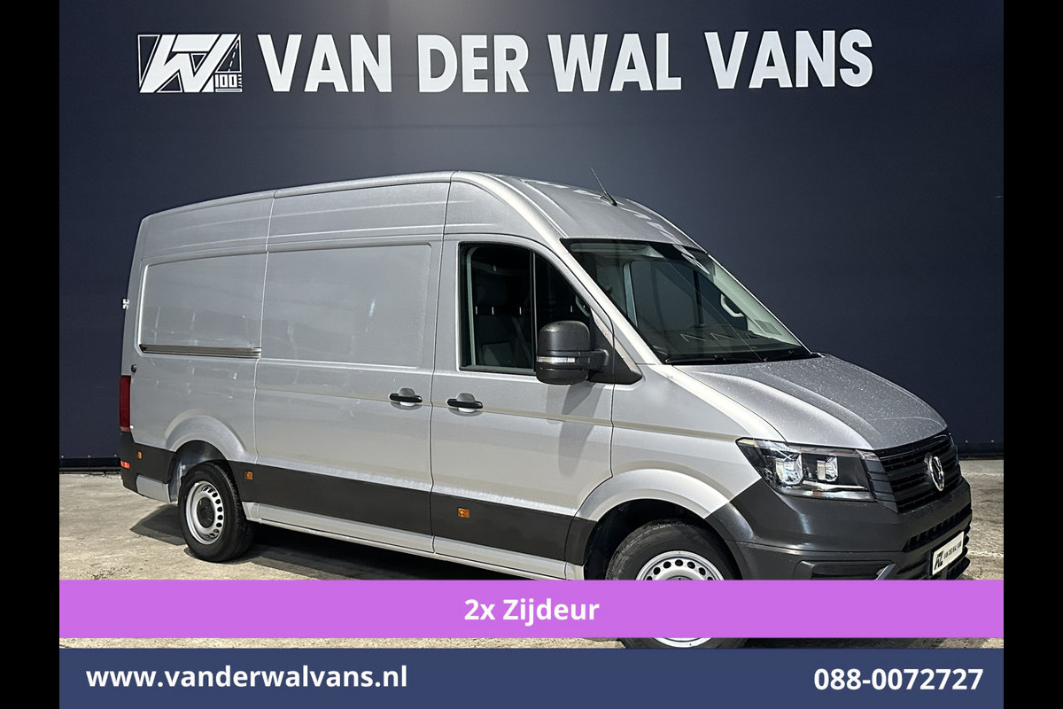 Volkswagen Crafter 2.0 TDI 177pk L3H3 L2H2 Euro6 Airco | 2x Zijdeur | Camera | Navigatie | Apple Carplay Android Auto, Bijrijdersbank