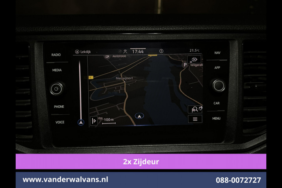 Volkswagen Crafter 2.0 TDI 177pk L3H3 L2H2 Euro6 Airco | 2x Zijdeur | Camera | Navigatie | Apple Carplay Android Auto, Bijrijdersbank