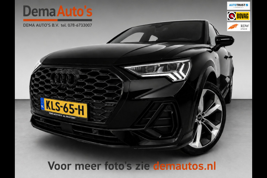 Audi Q3 Sportback 35 TFSI 2X S-LINE BLACKLINE 20'' SFEERVERL/CARPLAY/ADAPT-CR/DAB/SONOS/ELECTR-STOELEN///