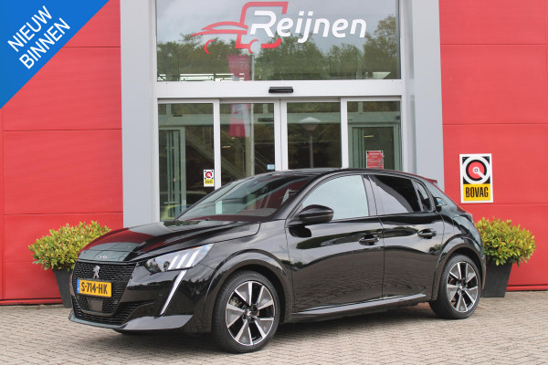 Peugeot e-208 EV GT 136PK 50 kWh | NAVIGATIE 10" TOUCHSCREEN | APPLE CARPLAY/ANDROID AUTO | PARKEERSENSOREN VOOR + ACHTER | ACHTERUITRIJ CAMERA | FULL LED KOPLAMPEN | 17" LICHTMETALEN VELGEN | CLIMATE CONTROL | CRUISE CONTROL | DAB+ RADIO | REGEN/LICHT SENSOR | SNELLAAD FUNCTIE | ALL SEASON BANDEN |