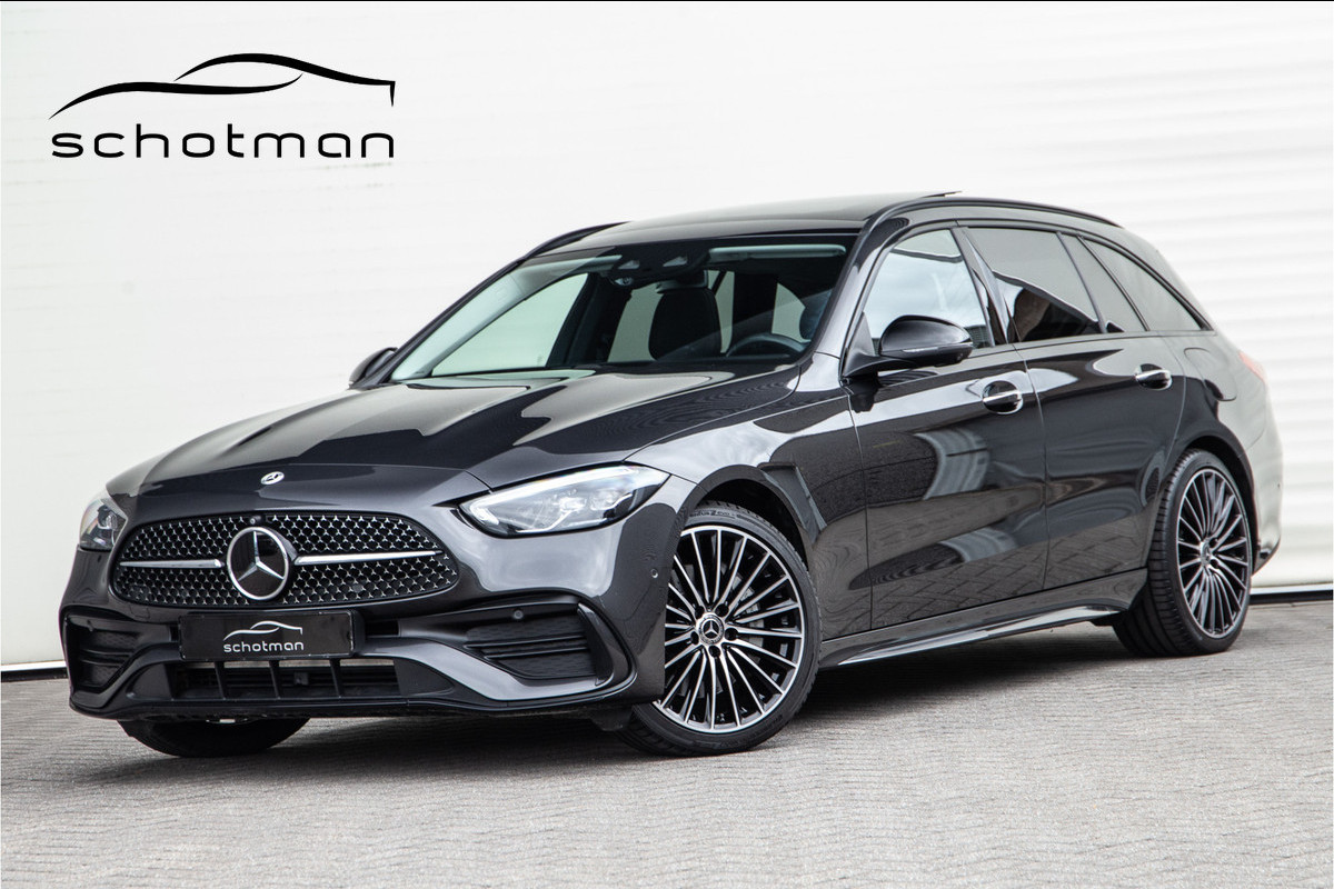 Mercedes-Benz C-Klasse Estate 300 e AMG Nightpakket, Pano, Carplay, Hybrid 2023