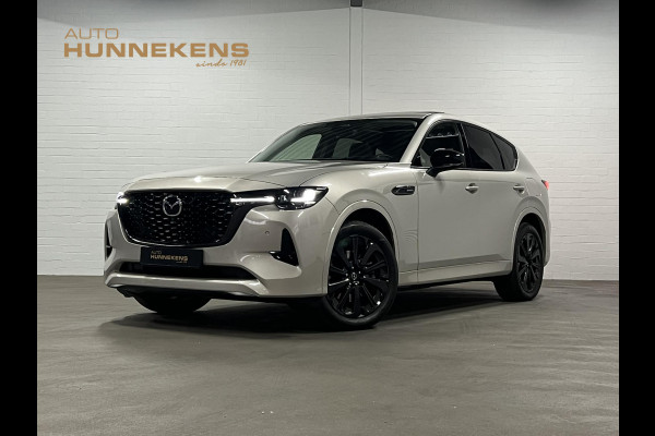 Mazda CX-60 2.5 e-SkyActiv PHEV Homura Trekhaak | Adapt. cruise | Open dak | Stoelventilatie | 360 camera | Head-up | Stuur-/Stuurverwarming | Bose | Pano