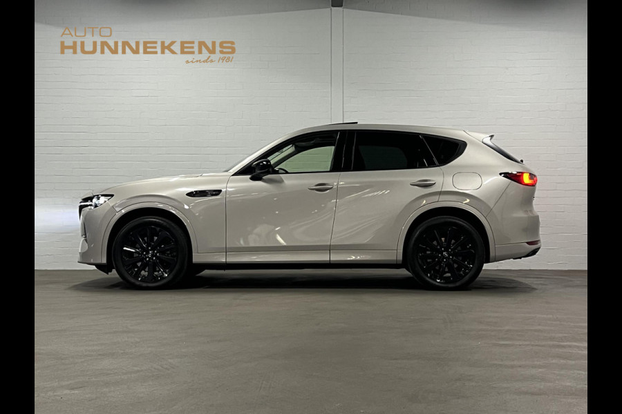 Mazda CX-60 2.5 e-SkyActiv PHEV Homura Trekhaak | Adapt. cruise | Open dak | Stoelventilatie | 360 camera | Head-up | Stuur-/Stuurverwarming | Bose | Pano