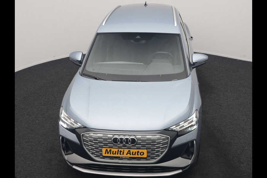 Audi Q4 e-tron 40 2x S Line 82 kWh 204pk Dealer O.H | Trekhaak Af Fabriek | Matrix LED | Keyless | Lederen Sportstoelen Verwarmd | BLIS | Apple Carplay | Lane Assist | Virtual | Navigatie | DAB | 20"L.M |