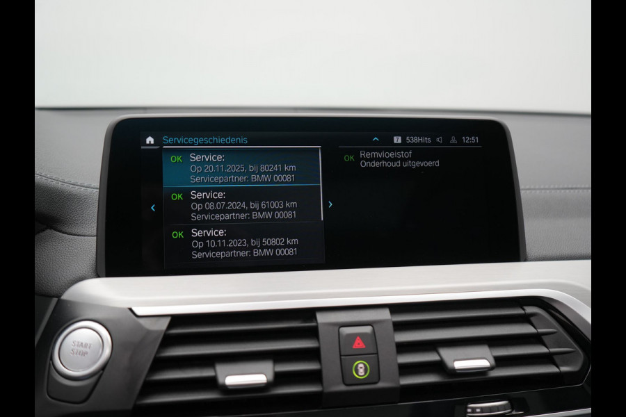 BMW X3 xDrive30e M Sport PHEV 293pk Dealer O.H. | Panodak | Adaptive Cruise | Head Up | 360 Camera | Harman / Kardon | Lederen Sportstoelen Ventilatie & Memory | Keyless | Blis | Stoelen & Stuur Verwarmd | Adaptive LED | Sfeerverlichting | Plug In Hybrid |