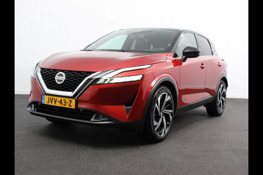 Nissan QASHQAI 1.3 MHEV Xtronic Tekna Plus Navigatie Climate control Head up leder LMV Camera 360 Panorama dak Electrisch bedienbare achterklep