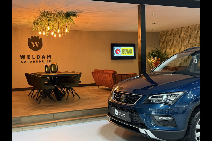 Seat Ateca 1.0 EcoTSI Style Edition|Lava Blue|Dealer Onderhouden|AllSeason|Virtual Cockpit|LED|Navi|CarPlay|Cruise|PDC|Rijklaar