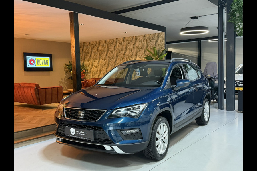 Seat Ateca 1.0 EcoTSI Style Edition|Lava Blue|Dealer Onderhouden|AllSeason|Virtual Cockpit|LED|Navi|CarPlay|Cruise|PDC|Rijklaar