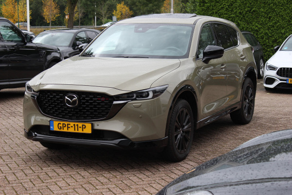 Mazda CX-5 2.0 e-SkyActiv-G M Hybrid 165 Homura / Trekhaak / Schuifdak / 360Camera / Head-up / Leder / 19'' / Bose / Keyless / Stoelventilatie+Verwarmd / Dodehoek / DAB / ACC