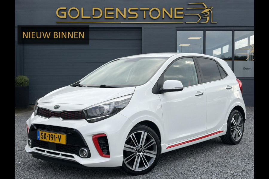 Kia Picanto 1.0 T-GDI GT-Line 102pk l Draadloze telefoonlader l Carplay l 2e Eigenaar l Keyless l Camera l Stoelverw-Stuurverw l Leder l Navi l Airco l Cruise l Lm velgen l Pdc l N.A.P l Net beurt gehad l Apk tot 09-2027