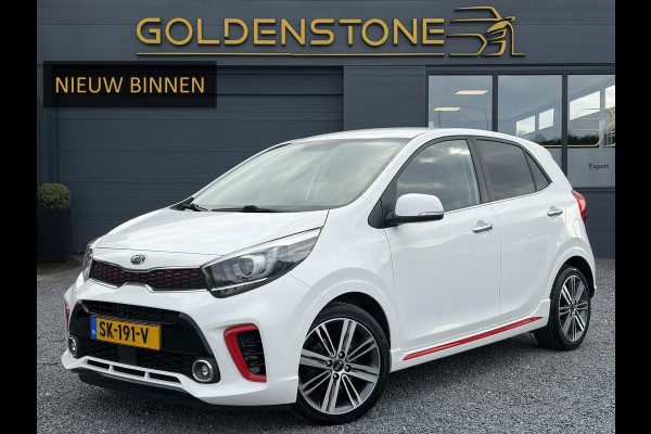 Kia Picanto 1.0 T-GDI GT-Line 102pk l Draadloze telefoonlader l Carplay l 2e Eigenaar l Keyless l Camera l Stoelverw-Stuurverw l Leder l Navi l Airco l Cruise l Lm velgen l Pdc l N.A.P l Net beurt gehad l Apk tot 09-2027