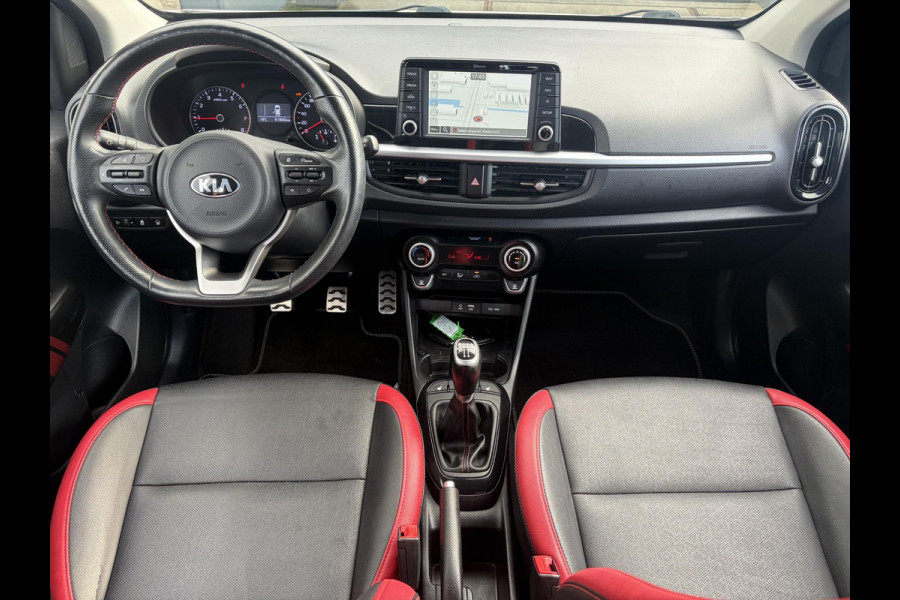Kia Picanto 1.0 T-GDI GT-Line 102pk l Draadloze telefoonlader l Carplay l 2e Eigenaar l Keyless l Camera l Stoelverw-Stuurverw l Leder l Navi l Airco l Cruise l Lm velgen l Pdc l N.A.P l Net beurt gehad l Apk tot 09-2027