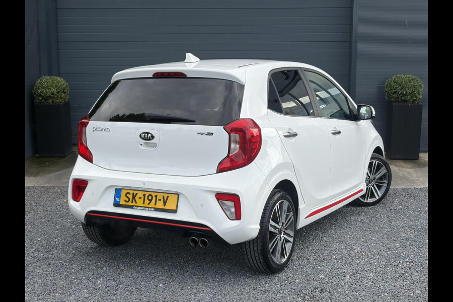 Kia Picanto 1.0 T-GDI GT-Line 102pk l Draadloze telefoonlader l Carplay l 2e Eigenaar l Keyless l Camera l Stoelverw-Stuurverw l Leder l Navi l Airco l Cruise l Lm velgen l Pdc l N.A.P l Net beurt gehad l Apk tot 09-2027