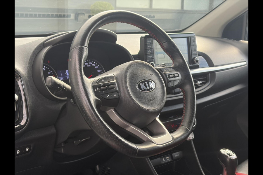 Kia Picanto 1.0 T-GDI GT-Line 102pk l Draadloze telefoonlader l Carplay l 2e Eigenaar l Keyless l Camera l Stoelverw-Stuurverw l Leder l Navi l Airco l Cruise l Lm velgen l Pdc l N.A.P l Net beurt gehad l Apk tot 09-2027