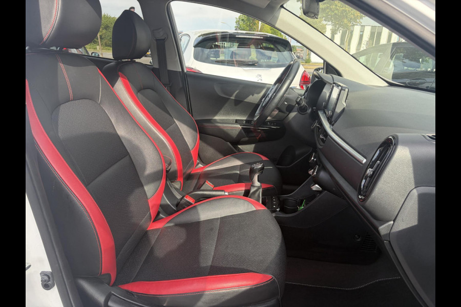 Kia Picanto 1.0 T-GDI GT-Line 102pk l Draadloze telefoonlader l Carplay l 2e Eigenaar l Keyless l Camera l Stoelverw-Stuurverw l Leder l Navi l Airco l Cruise l Lm velgen l Pdc l N.A.P l Net beurt gehad l Apk tot 09-2027