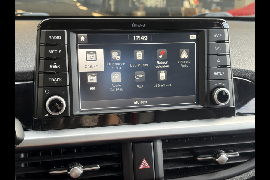 Kia Picanto 1.0 T-GDI GT-Line 102pk l Draadloze telefoonlader l Carplay l 2e Eigenaar l Keyless l Camera l Stoelverw-Stuurverw l Leder l Navi l Airco l Cruise l Lm velgen l Pdc l N.A.P l Net beurt gehad l Apk tot 09-2027