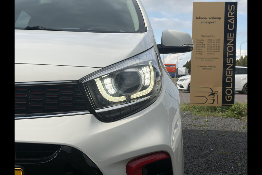 Kia Picanto 1.0 T-GDI GT-Line 102pk l Draadloze telefoonlader l Carplay l 2e Eigenaar l Keyless l Camera l Stoelverw-Stuurverw l Leder l Navi l Airco l Cruise l Lm velgen l Pdc l N.A.P l Net beurt gehad l Apk tot 09-2027