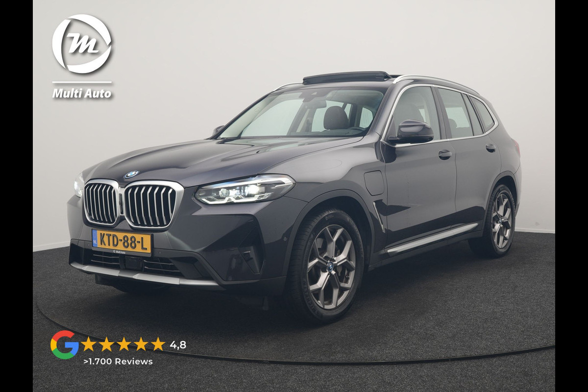 BMW X3 xDrive30e PHEV FACELIFT 293pk Dealer O.H | Panodak | 360 Camera | Adaptive Cruise | Head Up | Lederen Sportstoelen Verwarmd | Keyless | BLIS | Apple Carplay | Navigatie | Virtual | DAB | 19"L.M | Plug In Hybrid |