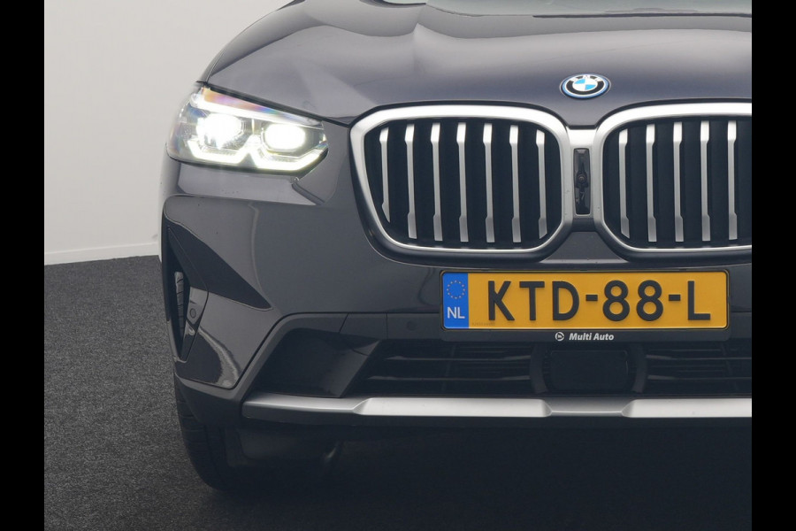 BMW X3 xDrive30e PHEV FACELIFT 293pk Dealer O.H | Panodak | 360 Camera | Adaptive Cruise | Head Up | Lederen Sportstoelen Verwarmd | Keyless | BLIS | Apple Carplay | Navigatie | Virtual | DAB | 19"L.M | Plug In Hybrid |